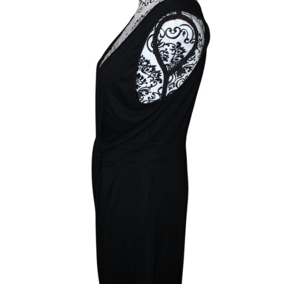 Three Dots Jersey Black Tank Dress Size Large Good Used Condition Comfy - Picture 7 of 10